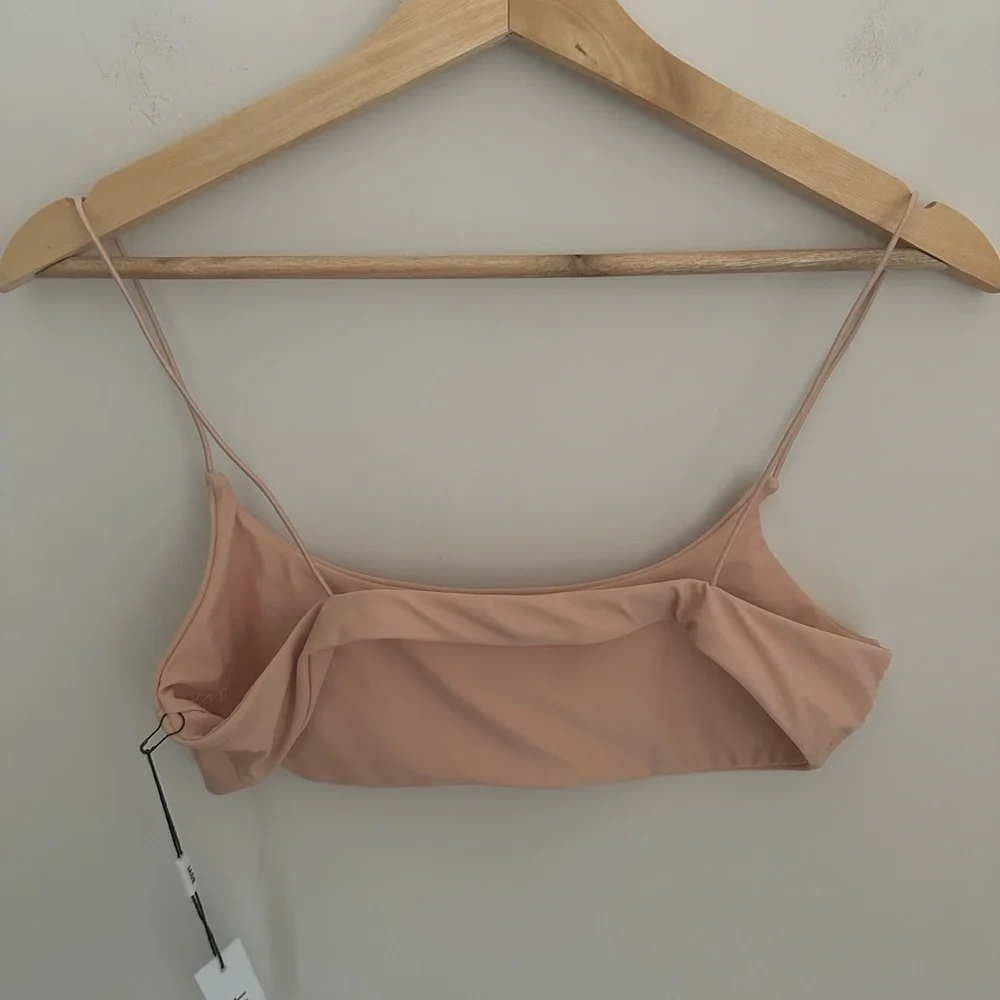 NWT Jade Swim‎ muse scoop bikini top size large light pink